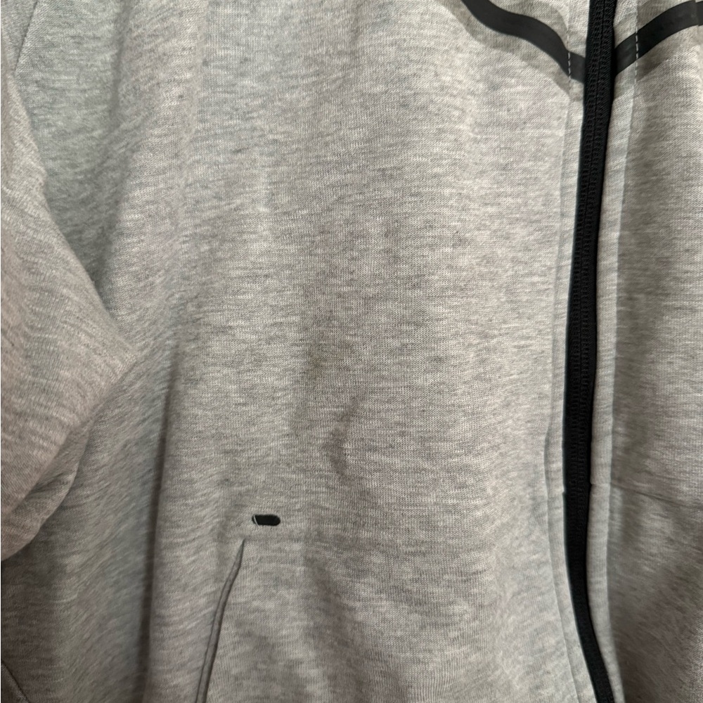 Nike Tech Heather Gray Full-Zip Jacket - image 2